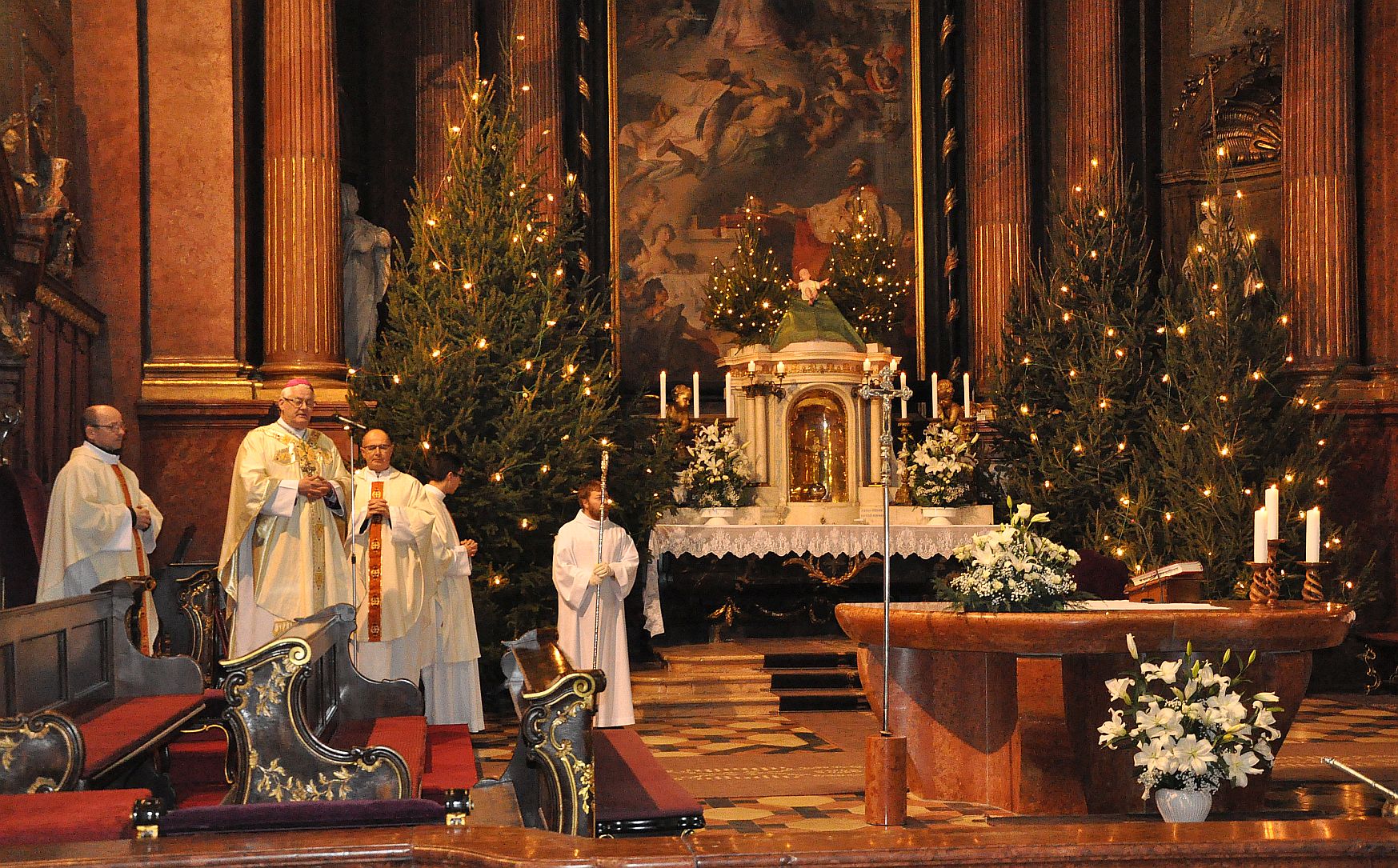 Éjféli mise a Bazilikában